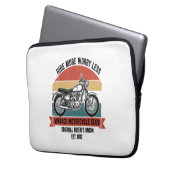 Vintager Motorradklub Est. 1982 Laptopschutzhülle (Vorderseite Links)