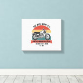 Vintager Motorradklub Est. 1982 Leinwanddruck (Insitu (Holzboden))