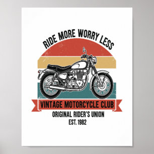 Vintager Motorradklub Est. 1982 Poster