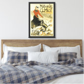Vintager Motorradkomiot Leinwanddruck (Insitu (Schlafzimmer))