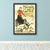 Vintager Motorradkomiot Leinwanddruck (Insitu (Holzboden))