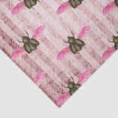 Vintager Mottenstreifen Seidenpapier (Ausschnitt)