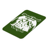 Vintager Mount Hood National Forest Magnet (Linke Seite)