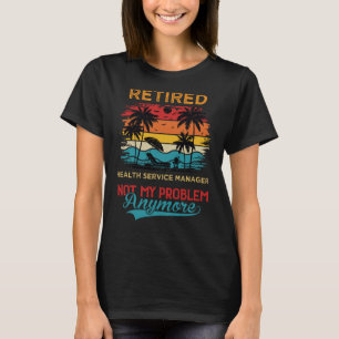 Vintager, müde Health Service Manager nicht mein P T-Shirt