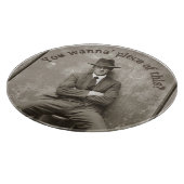 Vintager Mugshot-Mafia-Gangster Schneidebrett (Ecke)