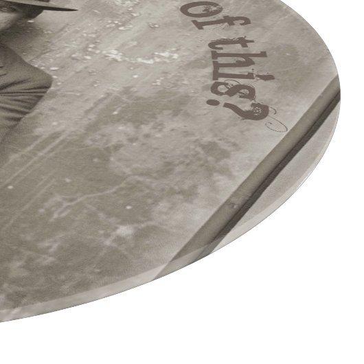 Vintager Mugshot-Mafia-Gangster Schneidebrett (Ecke)