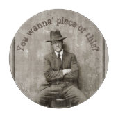 Vintager Mugshot-Mafia-Gangster Schneidebrett (Vorderseite)