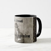 Vintager Mugshot-Mafia-Gangster Tasse (VorderseiteRechts)