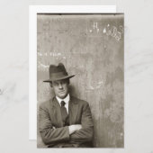 Vintager Mugshot-Mafia-Gangster witzig Briefpapier (Vorne/Hinten)