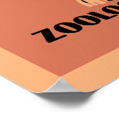 Vintager Münchner Zoo Poster (Ecke)