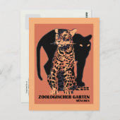 Vintager Münchner Zoo Postkarte (Vorne/Hinten)
