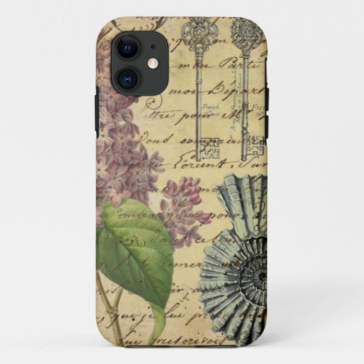 Vintager Muschelstrand Case-Mate iPhone Hülle (Rückseite)