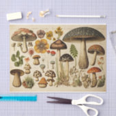 Vintager Mushroom-Kernausschnitt Seidenpapier (Handwerk)
