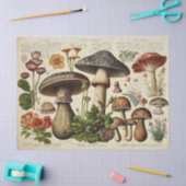 Vintager Mushroom-Kernausschnitt Seidenpapier (Basteln)