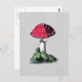 Vintager Mushroom Postkarte (Vorne/Hinten)