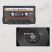 Vintager Musik-Kassetten-Band-Blick Visitenkarte (Vorne/Hinten)