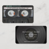 Vintager Musik-Kassetten-Band-Blick Visitenkarte (Vorne/Hinten)