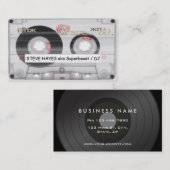 Vintager Musik-Kassetten-Band-Blick Visitenkarte (Vorne/Hinten)