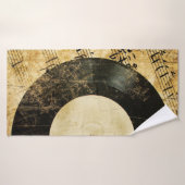 Vintager musikalischer Hintergrund Badehandtuch (Badehandtuch)