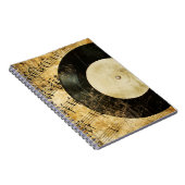 Vintager musikalischer Hintergrund Notizblock (Rechte Seite)