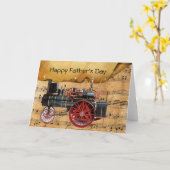 VINTAGER MUSIKALISCHER MUSIKTAG KARTE (Gelbe Blume)