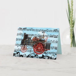 VINTAGER MUSIKALISCHER MUSIKTAG KARTE