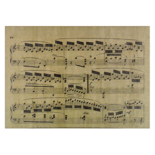 Vintager Musiker der Schneidebrett (Vorderseite)