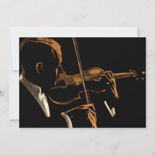 Vintager Musiker, Geigermusiker (Vorderseite)