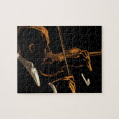 Vintager Musiker, Geigermusiker Puzzle (Horizontal)