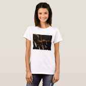 Vintager Musiker, Geigermusiker T-Shirt (Vorne ganz)