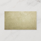 Vintager Musiknoten-elegantes Musical Visitenkarte (Rückseite)