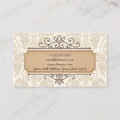 Vintager Muster-Geschäfts-Karten-Retro Visitenkarte (Rückseite)