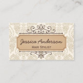 Vintager Muster-Geschäfts-Karten-Retro Visitenkarte (Vorderseite)