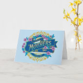 Vintager Muttertag Blaue Blume Karte (Gelbe Blume)