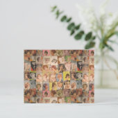 Vintager Muttertag der Haare von 1960 Postkarte (Stehend Vorderseite)