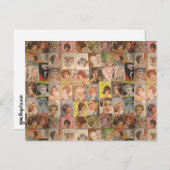 Vintager Muttertag der Haare von 1960 Postkarte (Vorne/Hinten)