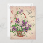 Vintager Muttertag für Ehefrau Postkarte (Vorne/Hinten)