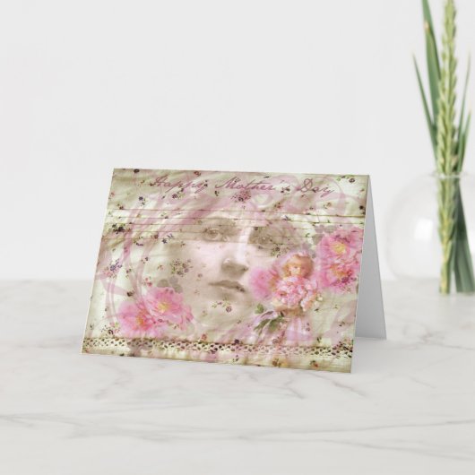 Vintager Muttertag Karte (Vorderseite)