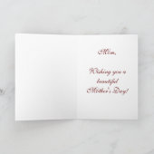 Vintager Muttertag Karte (Innenseite)