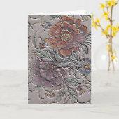 Vintager Muttertag Karte (Gelbe Blume)