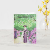 Vintager Muttertag Karte (Gelbe Blume)