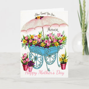 Vintager Muttertag Karte