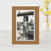 Vintager Muttertag Karte (Gelbe Blume)