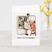 Vintager Muttertag Karte (Gelbe Blume)