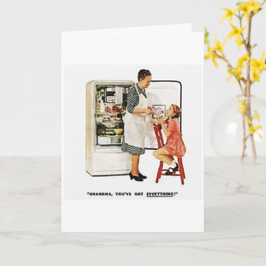 Vintager Muttertag Karte (Gelbe Blume)