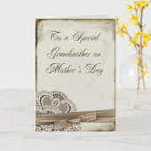 Vintager Muttertag Karte (Gelbe Blume)