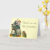 Vintager Muttertag Karte (Gelbe Blume)