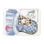 Vintager Muttertag Kitten Magnet (Horizontal)