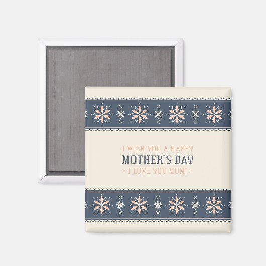 Vintager Muttertag | Magnet (Vorderseite/Rückseite)