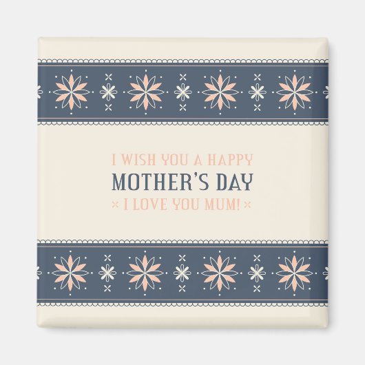 Vintager Muttertag | Magnet (Vorne)